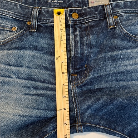 AG Jeans Men's The Matchbox Slim Straight Distressed Blue Jeans Size 33x33 - Picture 4 of 11
